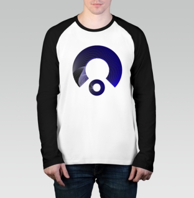 Main logo purple / Основное фиолетовое лого, Футболка длинный рукав / Мужчинам / Реглан / Принт