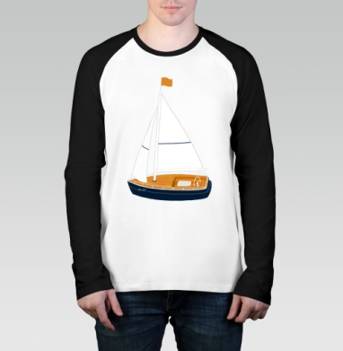 Yacht (Живая Азбука), Футболка длинный рукав / Мужчинам / Реглан / Принт