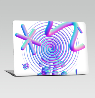 Динамичная 3D-абстракция с неоновым градиентом - Наклейки на 2010-2017 – Macbook Air, страница 9