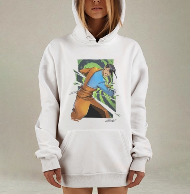 Юбей в цвете, Hoodie Mjhigh Dig, оверсайз, утепленная