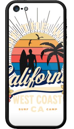 Серфинг на рассвете – Момент свободы и приключений - Бампер на iPhone 5, 5S, страница 7