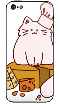 Кот-повар на сырном троне с баночкой КОТОРГЕТИК - Виниловые наклейки на iPhone 5 - купить в Москве, страница 7