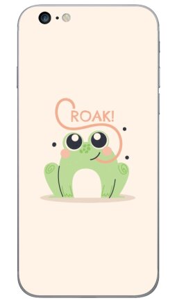 Милая лягушка с каллиграфическим языком «CROAK!» - Виниловые наклейки на iPhone 6 plus - купить в Москве, страница 6