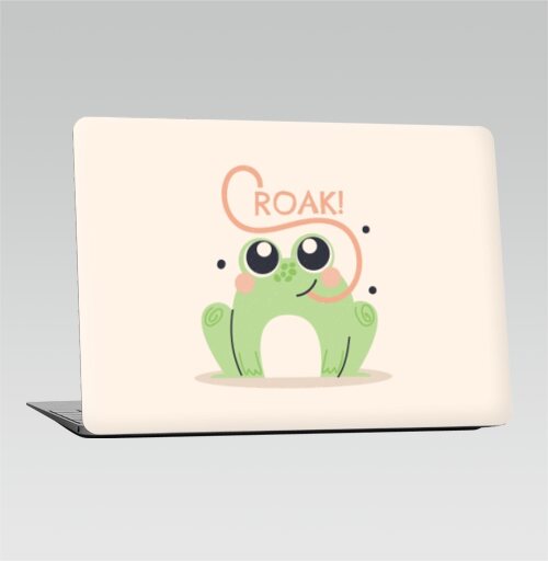Милая лягушка с каллиграфическим языком «CROAK!» - Наклейки на 2010-2017 – Macbook Air, страница 7