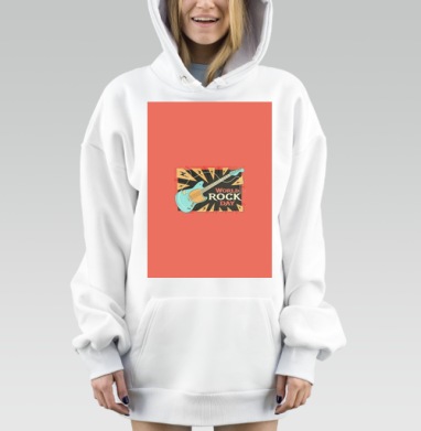 Гитара рок музыкант праздник музыкальный мир рок день, Hoodie Mjhigh Dig, оверсайз, утепленная