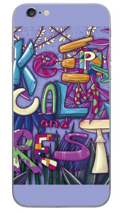 Яркая иллюстрация KEEP CALM and REST с природным мотивом - Виниловые наклейки на iPhone 6, 6s - купить в Москве, страница 6
