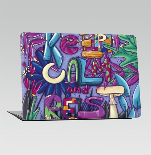Яркая иллюстрация KEEP CALM and REST с природным мотивом - Наклейки на 2010-2017 – Macbook Air, страница 7