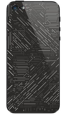 Абстракция из линий графит - Виниловые наклейки на iPhone 5 - купить в Москве, страница 6