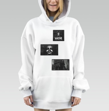 Мрачные образы паук человек борьба связанная, Hoodie Mjhigh Dig, оверсайз, утепленная