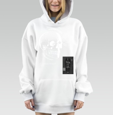 Череп Мементо Мори Философия Смерти Значение, Hoodie Mjhigh Dig, оверсайз, утепленная
