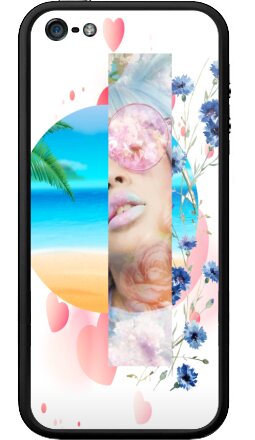 Летний цифровой коллаж в стиле dreamcore - Бампер на iPhone 5, 5S, страница 5