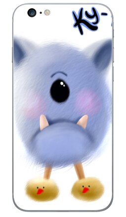 Милый пушистый монстр в тапочках-уточках Ky-Ky - Виниловые наклейки на iPhone 6 plus - купить в Москве, страница 5