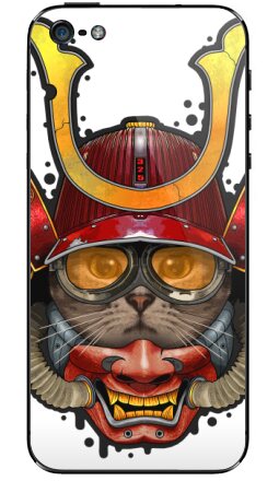Футуристичный самурай-кот в доспехах 325 - Виниловые наклейки на iPhone 5 - купить в Москве, страница 4