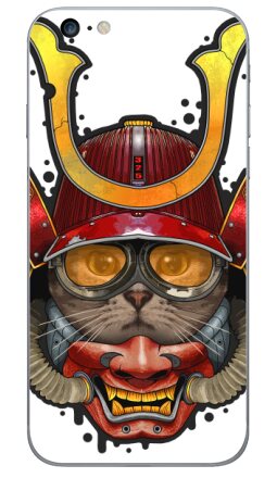 Футуристичный самурай-кот в доспехах 325 - Виниловые наклейки на iPhone 6 plus - купить в Москве, страница 5