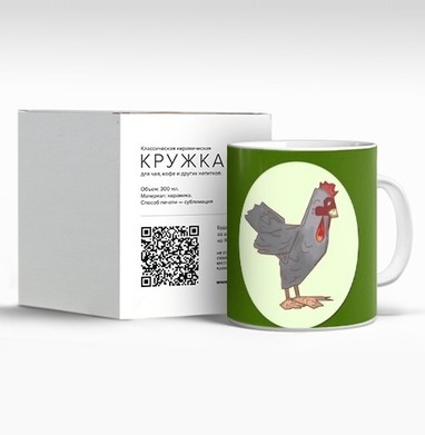 Деревенский цыпленок - Магазин футболок yourshepherd - Дизайнерские принты