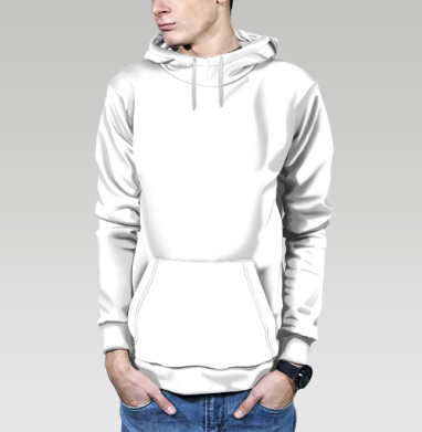 Женский контурный профиль с шляпой и серьгами в линии, Худи / Мужская / С карманом / 3D