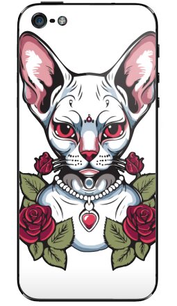 Сфинкс в розах - Виниловые наклейки на iPhone 5 - купить в Москве, страница 3