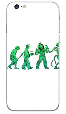 Марш прогресса с Чужим — ироничный принт - Виниловые наклейки на iPhone 6 plus - купить в Москве, страница 2