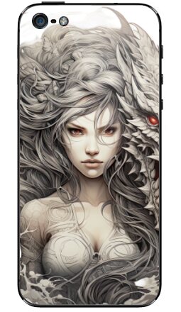 Аллегорический портрет женщины и дракона - Виниловые наклейки на iPhone 5 - купить в Москве, страница 8