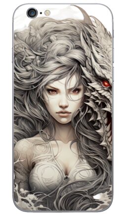 Аллегорический портрет женщины и дракона - Виниловые наклейки на iPhone 6, 6s - купить в Москве, страница 9