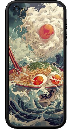 Эпический рамен в стиле нео-укиё-э - Бампер на iPhone 5, 5S, страница 2