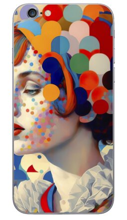 Яркий портрет в стиле поп-арт с геометрией - Виниловые наклейки на iPhone 6, 6s - купить в Москве, страница 2