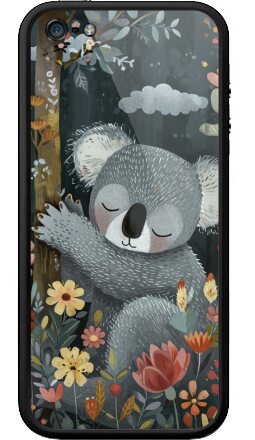 Терапевтическая иллюстрация Спящая коала в лесу - Бампер на iPhone 5, 5S, страница 4