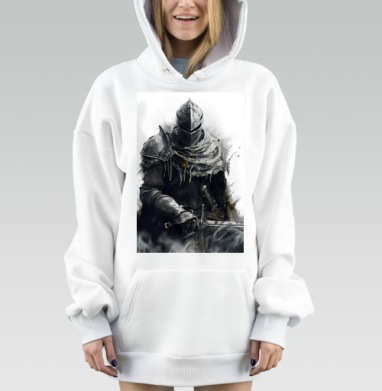 Средневековый рыцарь готов к бою на мечах, Hoodie Mjhigh Dig, оверсайз, утепленная