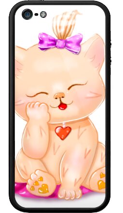 Милая киска котенок - Бампер на iPhone 5, 5S