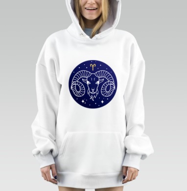 Знак зодиака Овен символ силы энергии, Hoodie Mjhigh Dig, оверсайз, утепленная