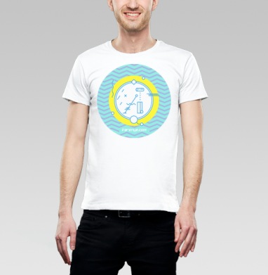 VARENYE T-SHIRT LETTER A / ФУТБОЛКА ВАРЕНЬЕ С БУКВОЙ А, Футболка мужская Base белая