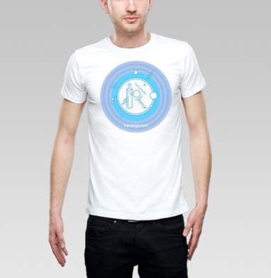 VARENYE T-SHIRT LETTER R / ФУТБОЛКА ВАРЕНЬЕ С БУКВОЙ R, Футболка мужская Base белая