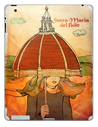 Уютная женщина под куполом Santa Maria del Fiore / Святая Мария Цветочная - Наклейки на iPad, страница 56