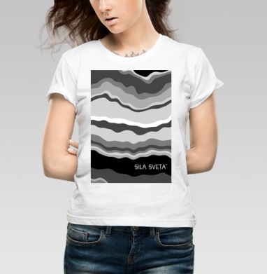 Print / Печать, Футболка женская белая 180гр