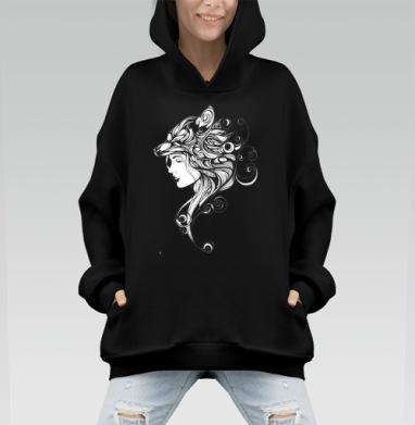 Волчица - Hoodie Mono, черная, оверсайз, утепленная, страница 6