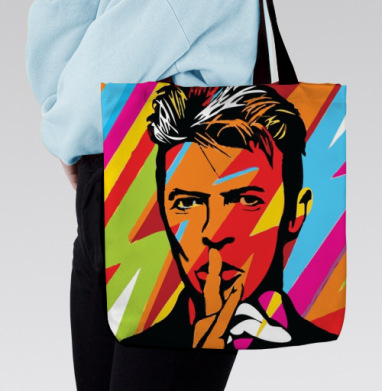 David Bowie RIP, Сумка с ручкой и внутренним карманом на молнии