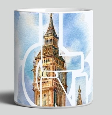 Лондон London архитектурные символы городского пейзажа - Art_bat