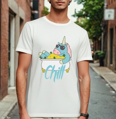 Chill / Чилл, Футболка мужская Base белая