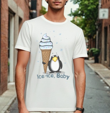 Ice-ice, baby, Футболка мужская Base белая