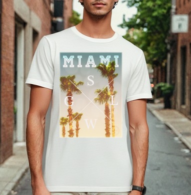 Miami, Футболка мужская Base белая