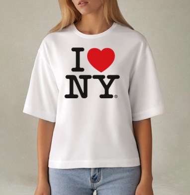 I Love NY, Футболка женская оверсайз Mido