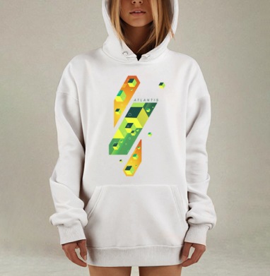 Atlantis, Hoodie Mjhigh Dig, оверсайз, утепленная