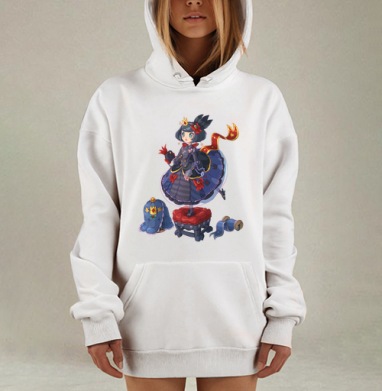 Блу Лолли Принцесса, Hoodie Mjhigh Dig, оверсайз, утепленная