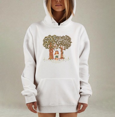 Фэйри, Hoodie Mjhigh Dig, оверсайз, утепленная