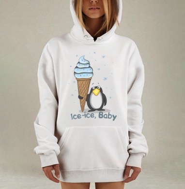 Ice-ice, baby, Hoodie Mjhigh Dig, оверсайз, утепленная