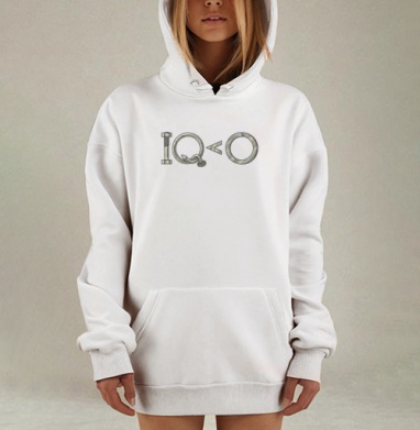 IQ, Hoodie Mjhigh Dig, оверсайз, утепленная