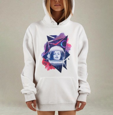 Когда ты просто космос, Hoodie Mjhigh Dig, оверсайз, утепленная