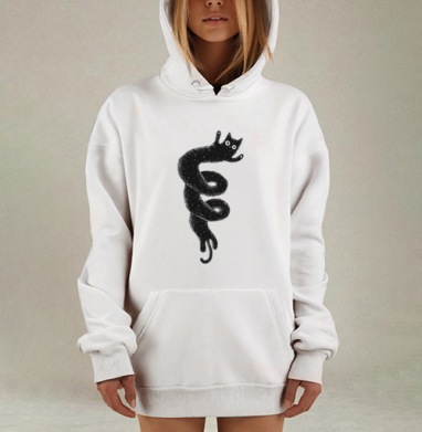 Кошковихрь, Hoodie Mjhigh Dig, оверсайз, утепленная