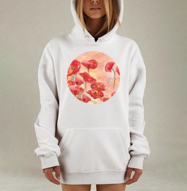Маки, Hoodie Mjhigh Dig, оверсайз, утепленная