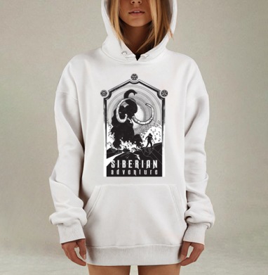 Мамонты в сибири, Hoodie Mjhigh Dig, оверсайз, утепленная